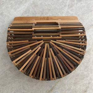 Cult Gaia bamboo wood bag